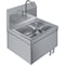 Amgood Stainless Steel Hands Free Wall Mounted Hand Sink 17 in. x 15 in. with double knee valves and faucet SINK HS-17KV-Z - alternate 1